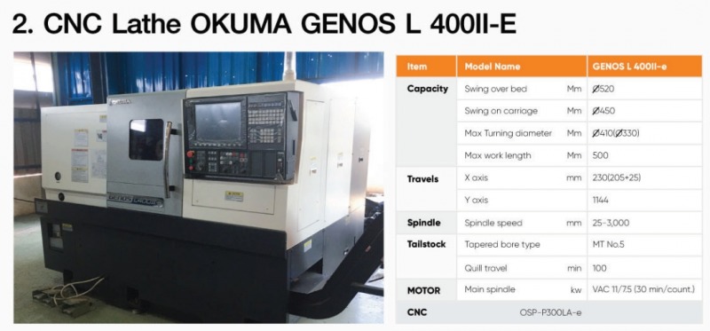 เครื่อง CNC Lathe OKUMA GENOS L 40011-E