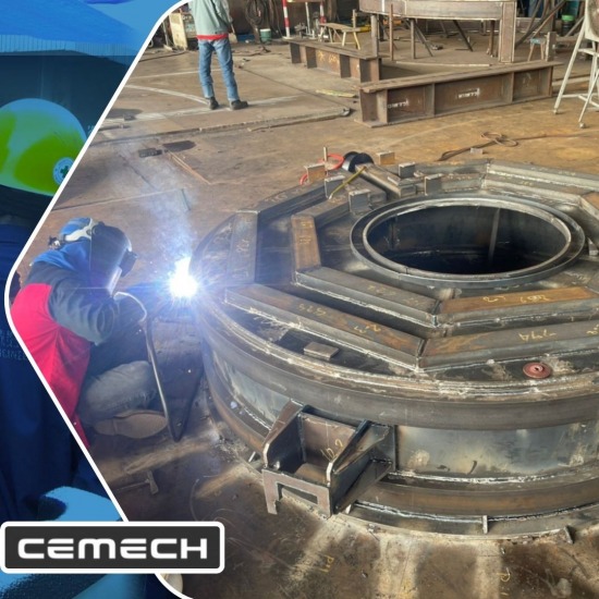 งานเชื่อมประกอบเหล็กขนาดใหญ่