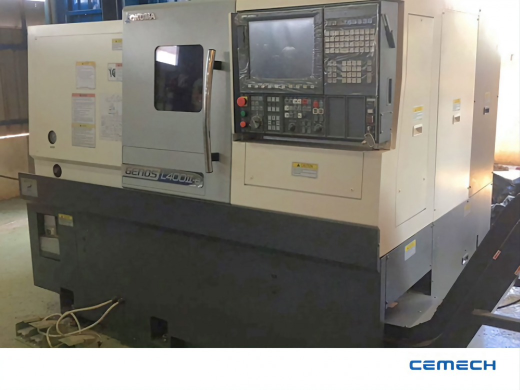 Okuma Genos L400II-e เครื่องกลึงชิ้นงาน CNC